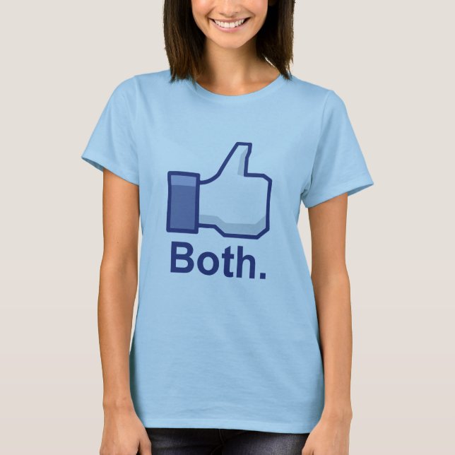 T-shirts Gostar de Ambos (Frente)