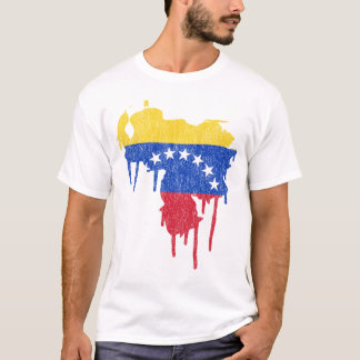 T-shirts Gotejamento da pintura de Venezuela