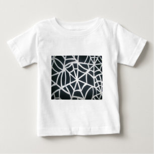 T-shirts Gothic Web Velocity Bold Preto e Branco Aranha Nós