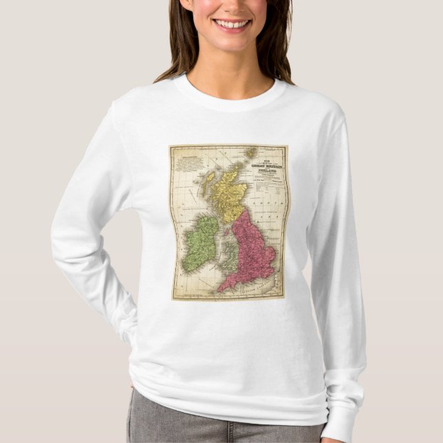 T-shirts Grâ Bretanha e Ireland (Frente)