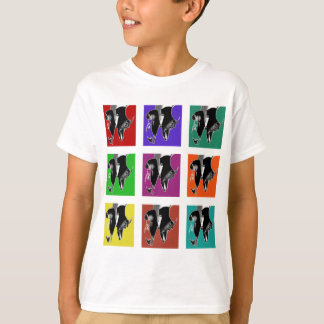 T-shirts Grade Muli-Colorida da torneira