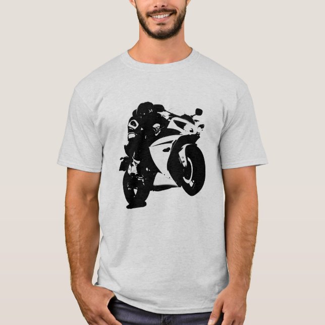 T-shirts Gráfico da motocicleta do Superbike (Frente)