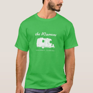 T-shirts Gráfico da silhueta do reboque rv do viagem