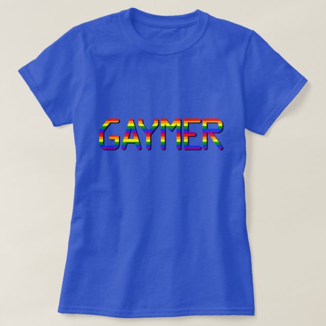 T-shirts Gráfico de Gaymer (Frente do Design)