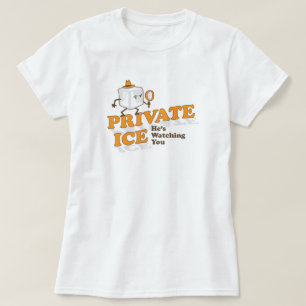 T-shirts Gráfico de Palavras de Cartoon Engraçado de Gelo P