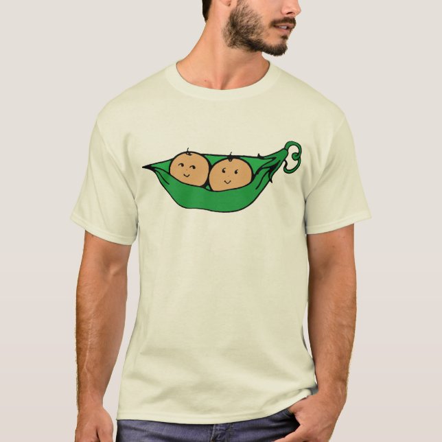 T-shirts Gráfico gêmeo do vagem (Frente)