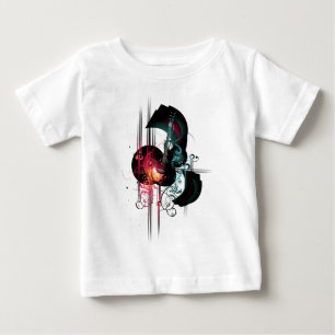 T-shirts Gráfico legal da música com guitarra