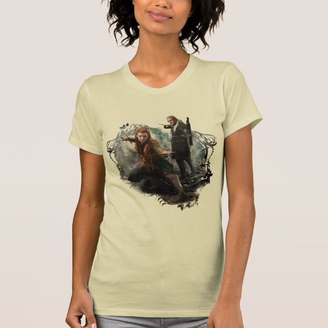 T-shirts Gráfico TAURIEL™ e LEGOLAS GREENLEAF™ (Frente)