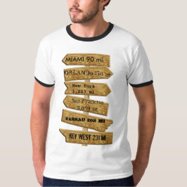 T-shirts Gráficos de placa de sinal personalizáveis no esti