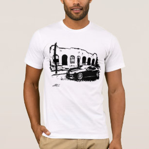 T-shirts Gráficos preto e branco do cupé da génese