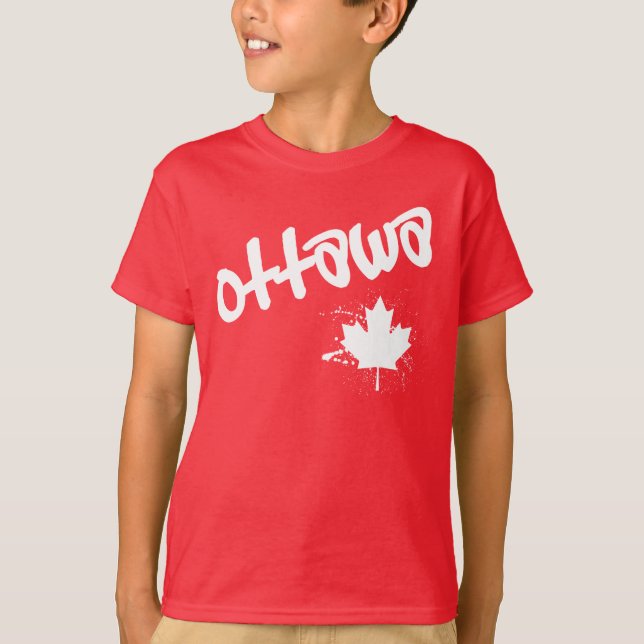 T-shirts Grafite de Ottawa (Frente)
