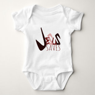 T-shirts GRAFITE JESUS SAVES em vermelho
