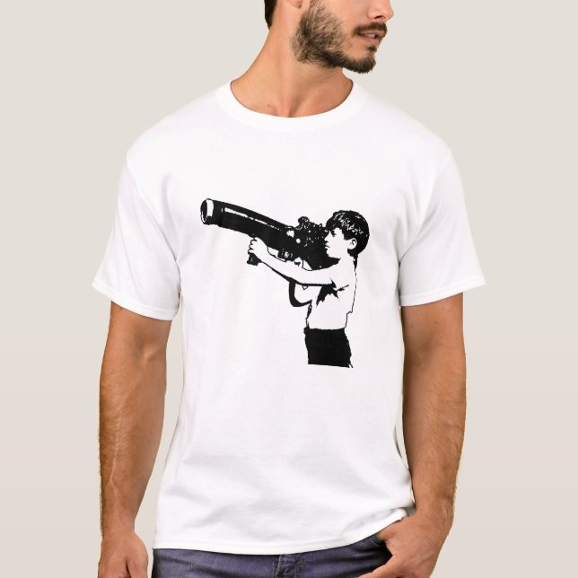 T-shirts Grafite Rocket Launcher Mens Tee (Frente)