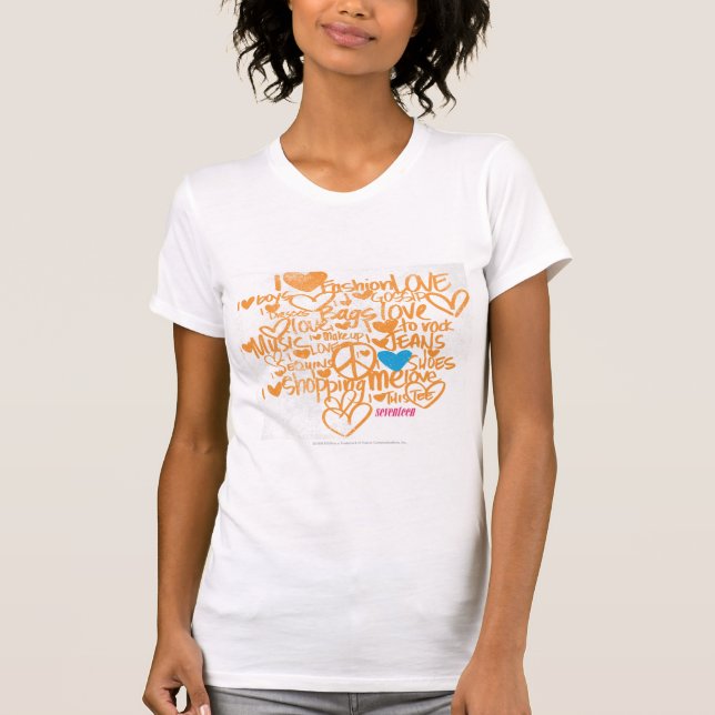 T-shirts Grafites Aqua-Alaranjados (Frente)