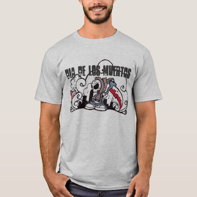 T-shirts Grafites do diâmetro De los muertos (Frente)