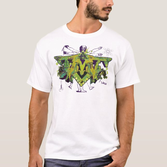 T-SHIRTS GRAFITES DO ESPIRITUAL DO DMT (Frente)