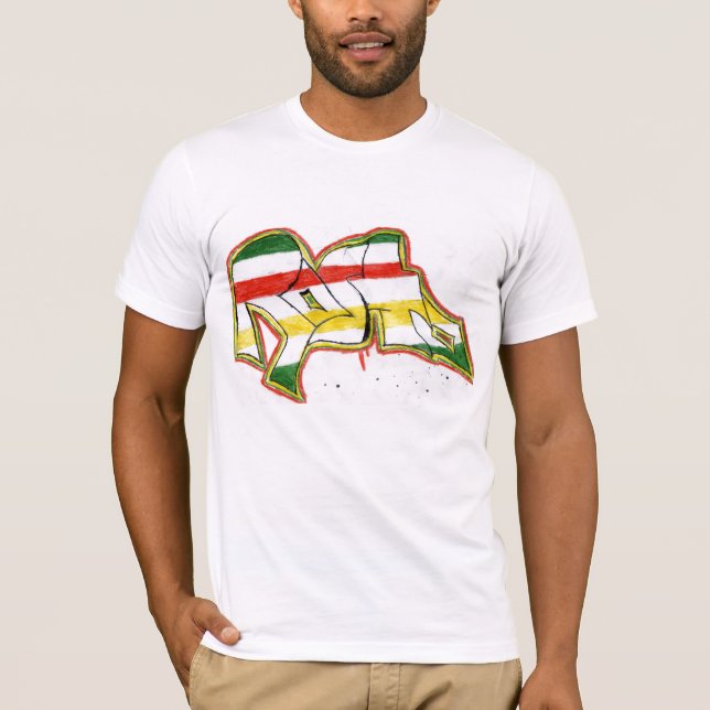T-shirts grafites do rasta (Frente)