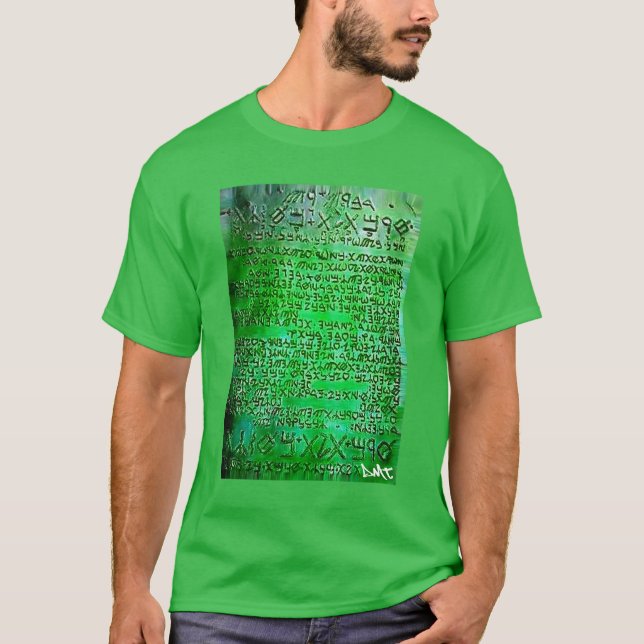 T-SHIRTS GRAFITES ESPIRITUAIS DO DMT - THOTH A TABULETA (Frente)