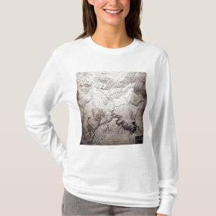 T-shirts Grand Canyon de Colorado e de mapa de