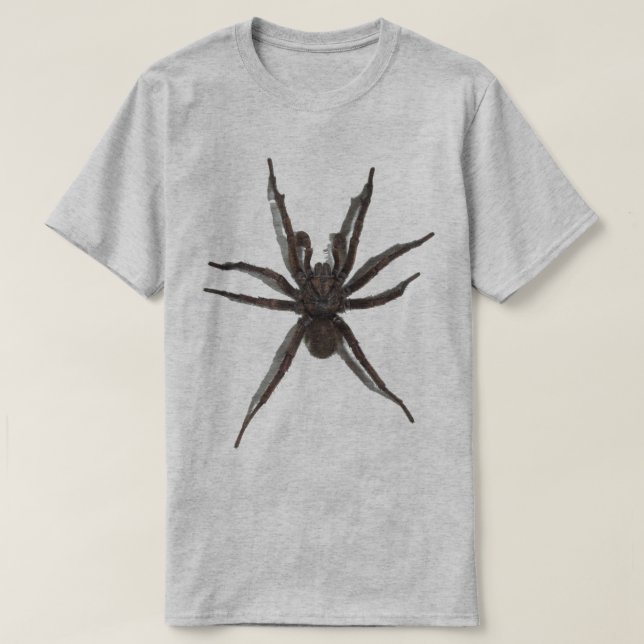 T-shirts Grande aranha assustadora (Frente do Design)