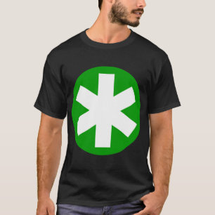 T-shirts Grande Asterisco - Verde e Branco