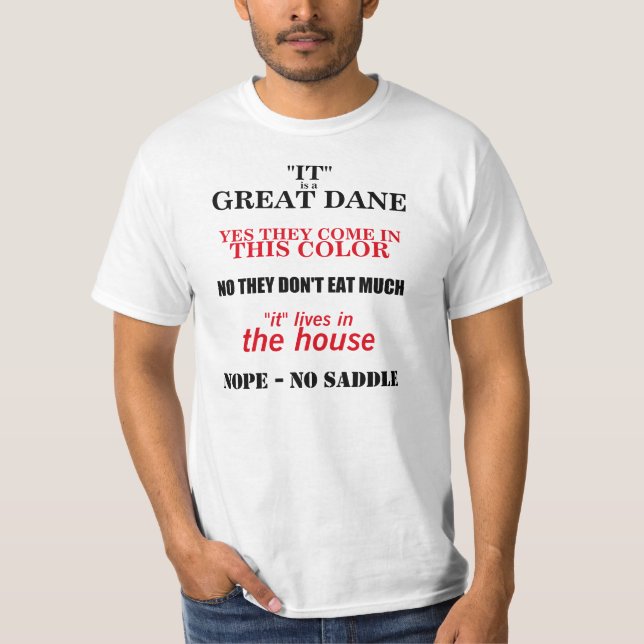 T-shirts Grande Dane Walking Respostas (Frente)