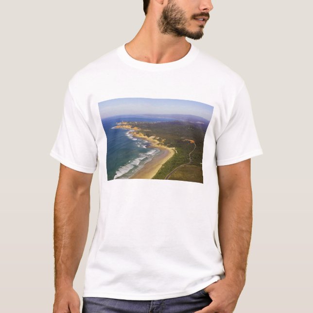 T-shirts Grande Estrada Oceânica e Farol Split Point, (Frente)