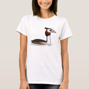 T-shirts Grande Grebe com crista