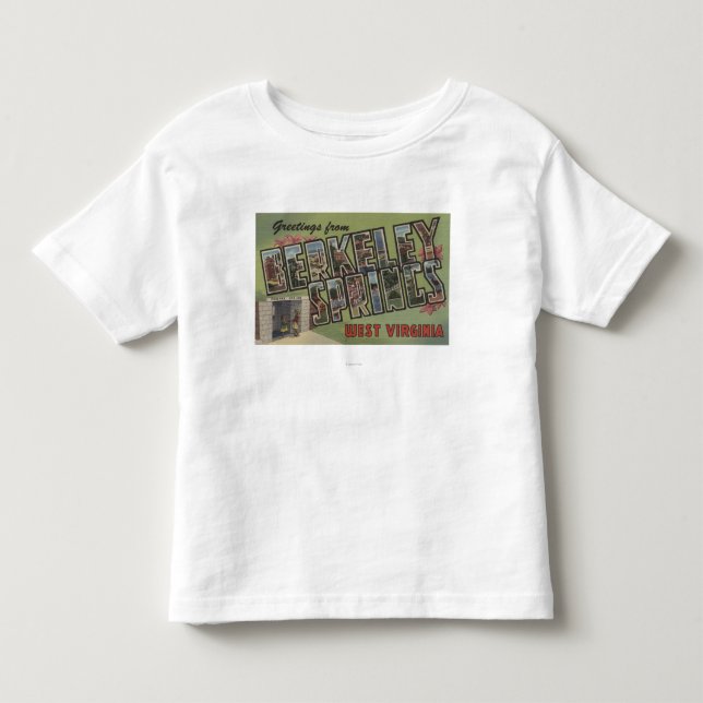 T-shirts Grandes cenas da letra - Berkeley Springs, WV (Frente)