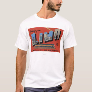 T-shirts Grandes letras - as locomotivas de Lima são mundo