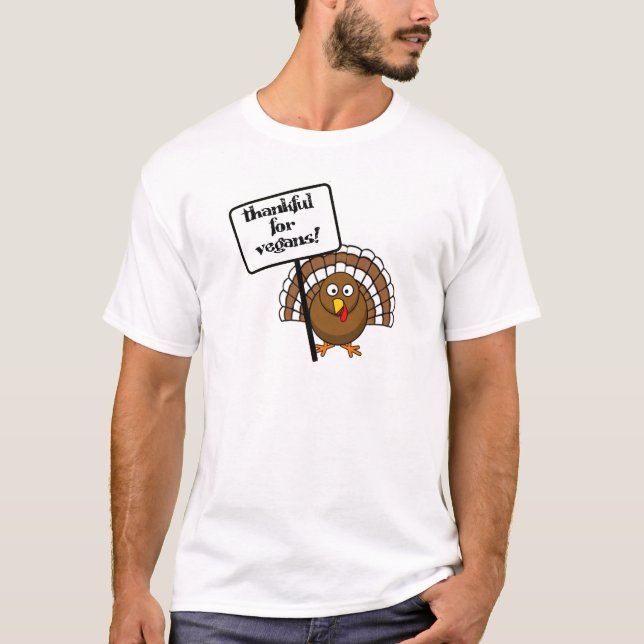 T-shirts Grato para vegans! (Frente)
