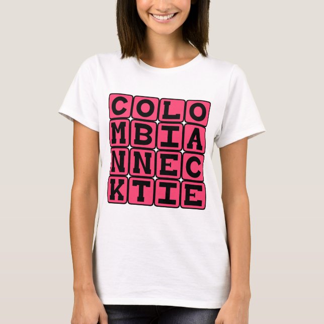 T-shirts Gravata Colombiana, Método de Execução (Frente)