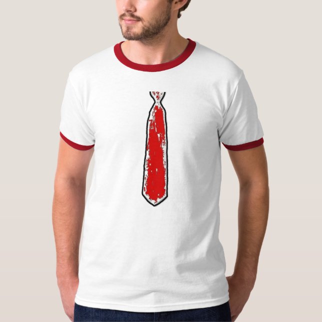 T-shirts Gravata do divertimento (Frente)