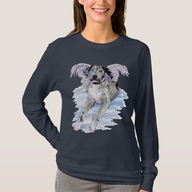 T-shirts Great Dane Angel Merle UC (Frente)