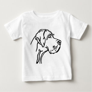 T-shirts Great Dane Head drawing