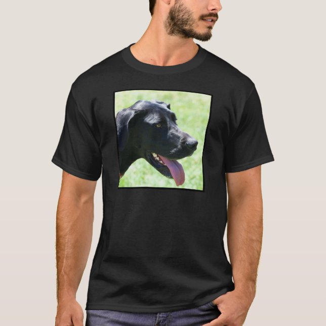 T-shirts Great dane preto (Frente)