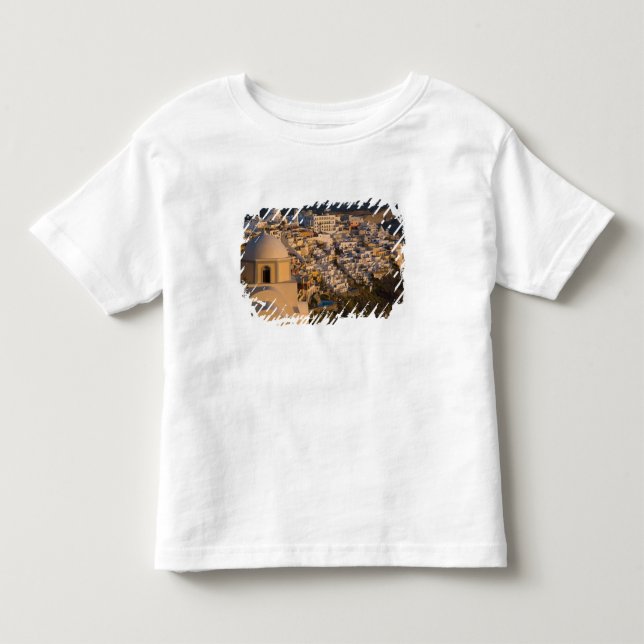 T-shirts Grécia e Ilha Grega de Santorini cidade de (Frente)