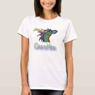 T-shirts GreeHee o dragão de pensamento profundo