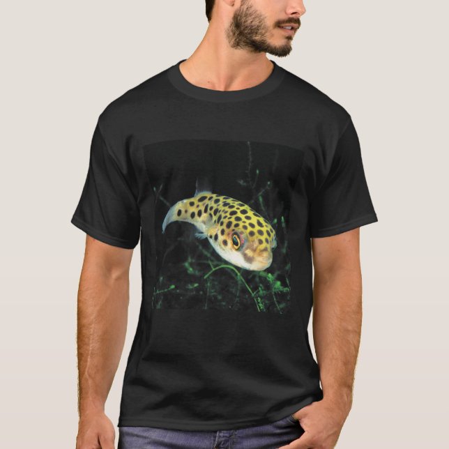 T-shirts Green spotted puffer (Frente)