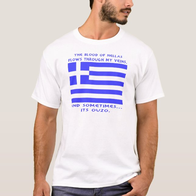 T-shirts Grego Ouzo (Frente)