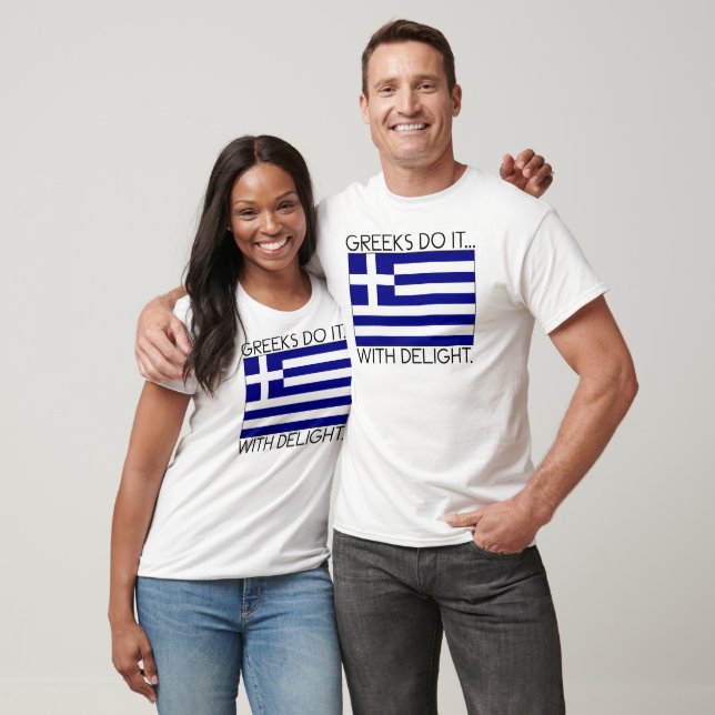 T-shirts Gregos Fazem... Com Prazer. (Unissex)