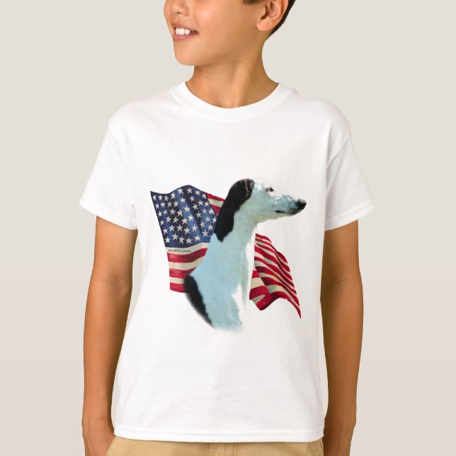T-shirts Greyhound Flag (Frente)