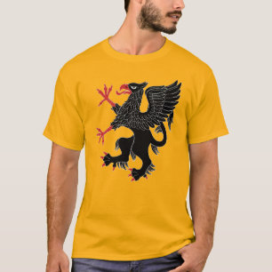 T-shirts Griffin Rampant Sable