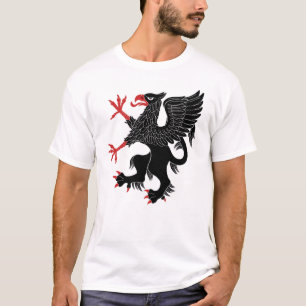 T-shirts Griffin Rampant Sable