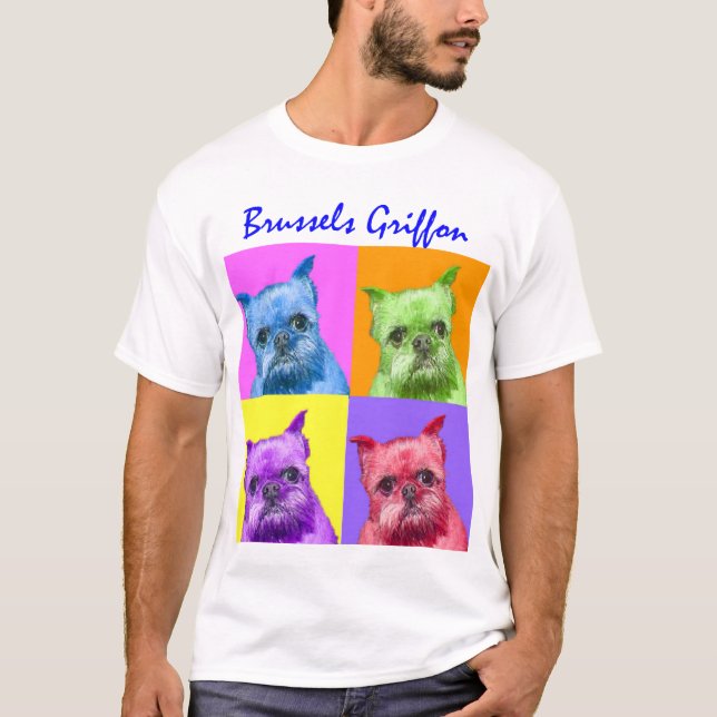 T-shirts Griffon de muitas cores (Frente)
