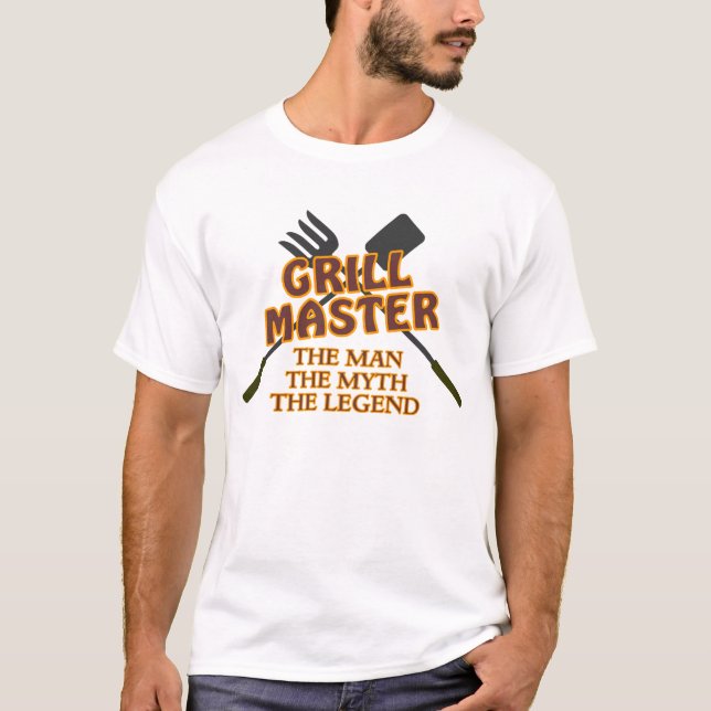 T-SHIRTS GRILL MASTER - O HOMEM O MITO A LENDA (Frente)
