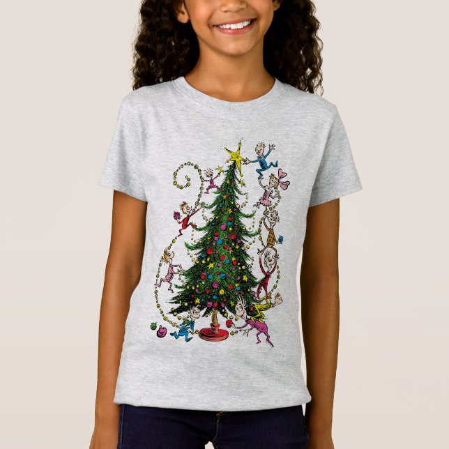 T-shirts Grinch Clássico | Árvore de Natal (Frente)