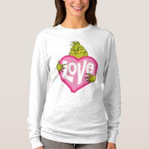 T-shirts Grinch Coração Rosa Amor