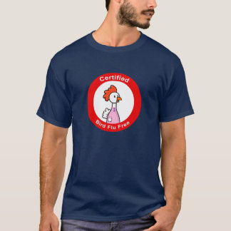 T-shirts Gripe das aves certificada livre