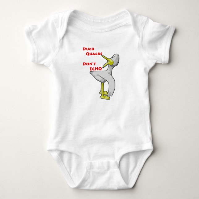 T-shirts Gritos de Pato Não Ecoam. (Frente)